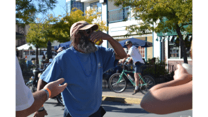 Man Chugging Beer