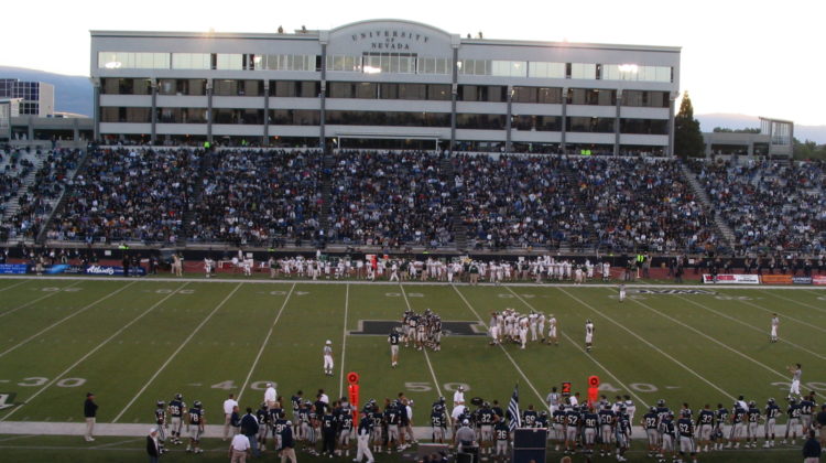 Mackay Stadium during a football game