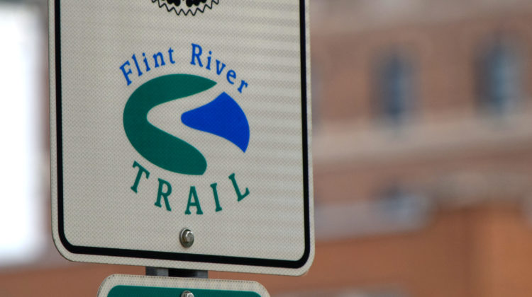 Street sign for Flint River Trail