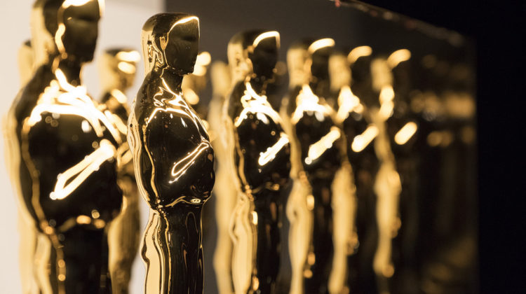 several-oscar-awards-lined-up-in-a-row