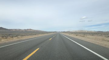Highway road in the desert.