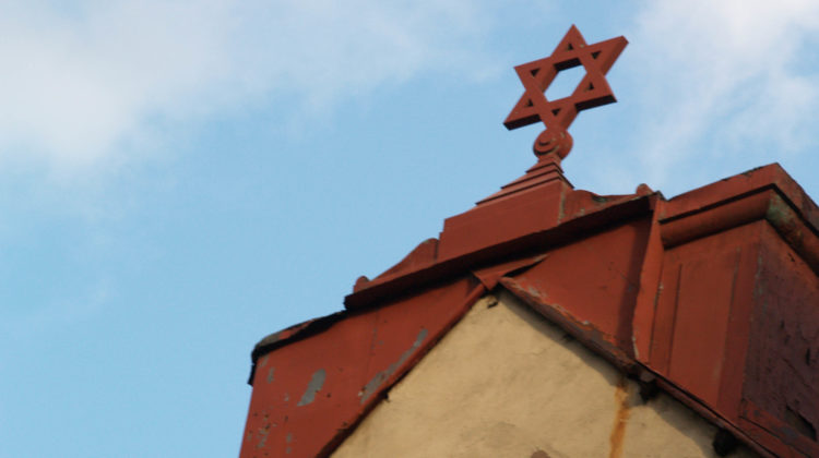 Star of David sits on top of synagogue