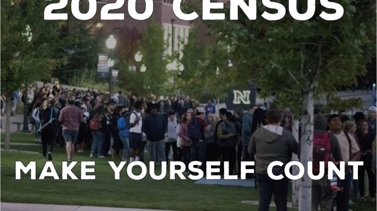 image with text saying "2020 Census make yourself count"
