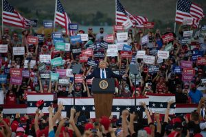 Donald Trump holds rally in Carson City